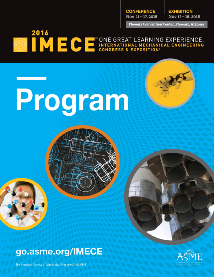 ASME IMECE 2016 Program