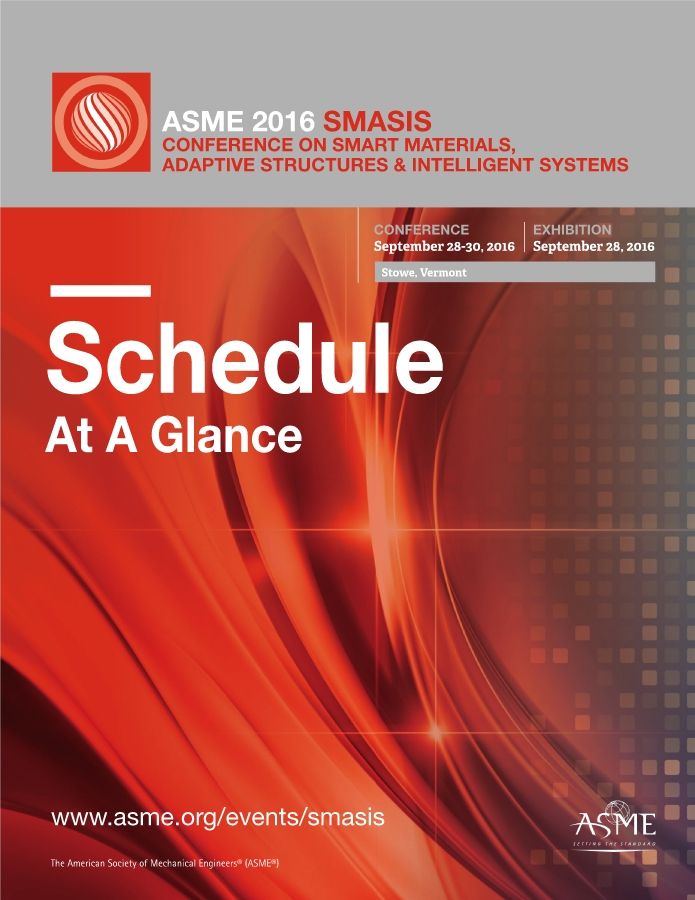 ASME SMASIS 2016 At-a-Glance