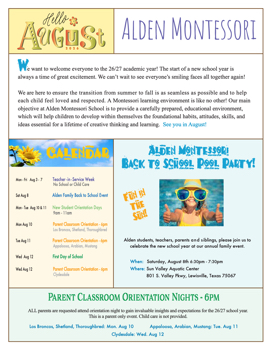 August 2026-27 Back to School Flip