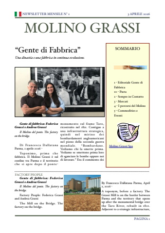 molino grassi newsletter  n° 1 test 3apr26
