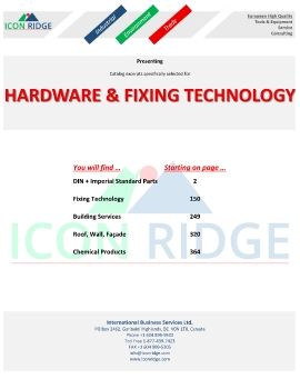 Icon Ridge Hardware & Fixing Technology Catalog