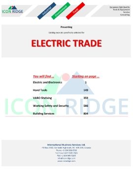 Icon Ridge Electric Trade Catalog