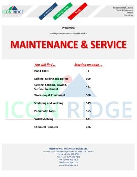 Icon Ridge Maintenance & Service Catalog