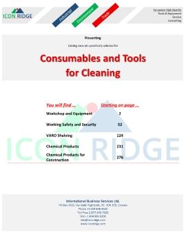 Icon Ridge Consumables and Tools for Cleaning Catalog