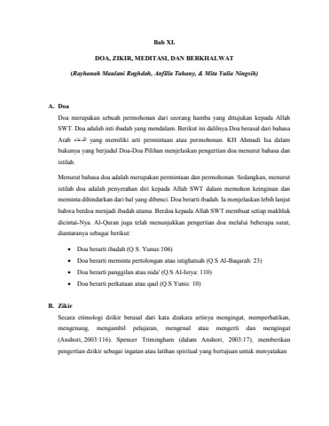 ISLAMIC UAS - BOOK CHAPTER