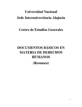 RESUMEN Documentos Básicos DH