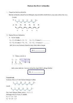 barisan dan deret aritmatika