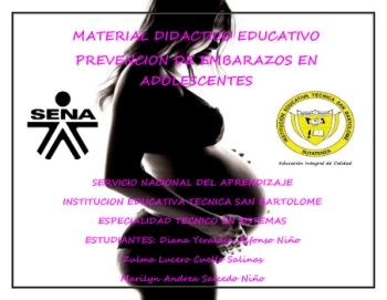 cartilla digital Prevecion Embarazos Adolescentes 