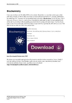 BiochemistryJeremy M. Berg, John L. Tymoczko, Gregory J. Gatto Jr., Lubert Stryer