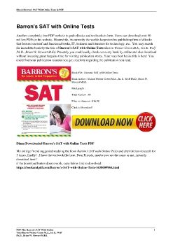 Barron's SAT with Online TestsSharon Weiner Green M.A., Ira K. Wolf Ph.D., Brian W. Stewart M.Ed.