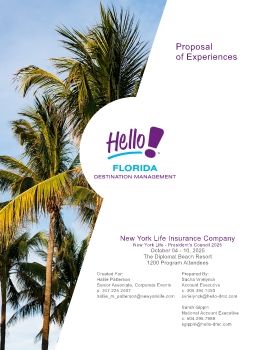 Proposal by Hello! Florida ~ New York Life