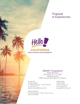 Proposal by Hello! Destination Management