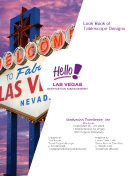 Hello! Las Vegas Proposal of Décor Enhancements for Welcome Farewell - Look Book V2