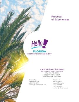 Proposal by Hello! Florida Destination Management