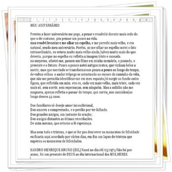 44 ANOS!!! NÃO FOI FÁCIL CHEGAR ATÉ AQUI, ESSA PEQUENA PARTE DA MINHA VIDA CHAMA-SE FELICIDADE