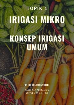 Topik 1 Konsep Umum Irigasi