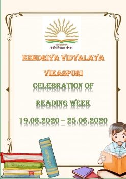 KENDRIYA VIDYALAYA VIKASPURI - READING WEEK