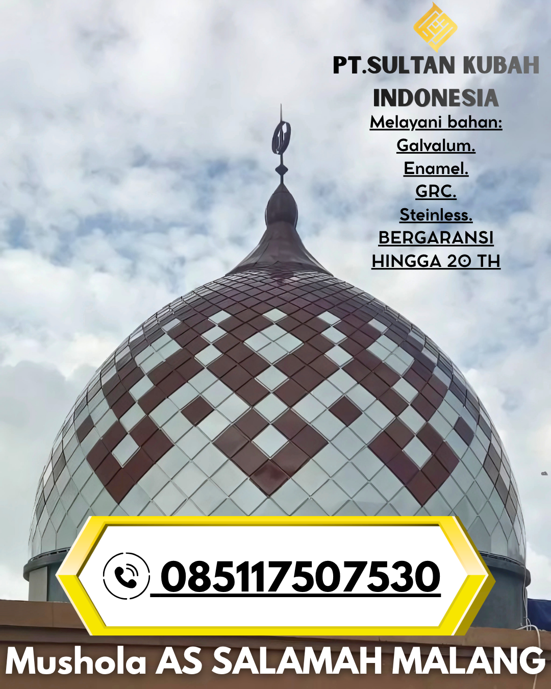 Kubah Masjid Modern & Elegan Garansi 085117507530 Beo Utara – Kepulauan Talaud