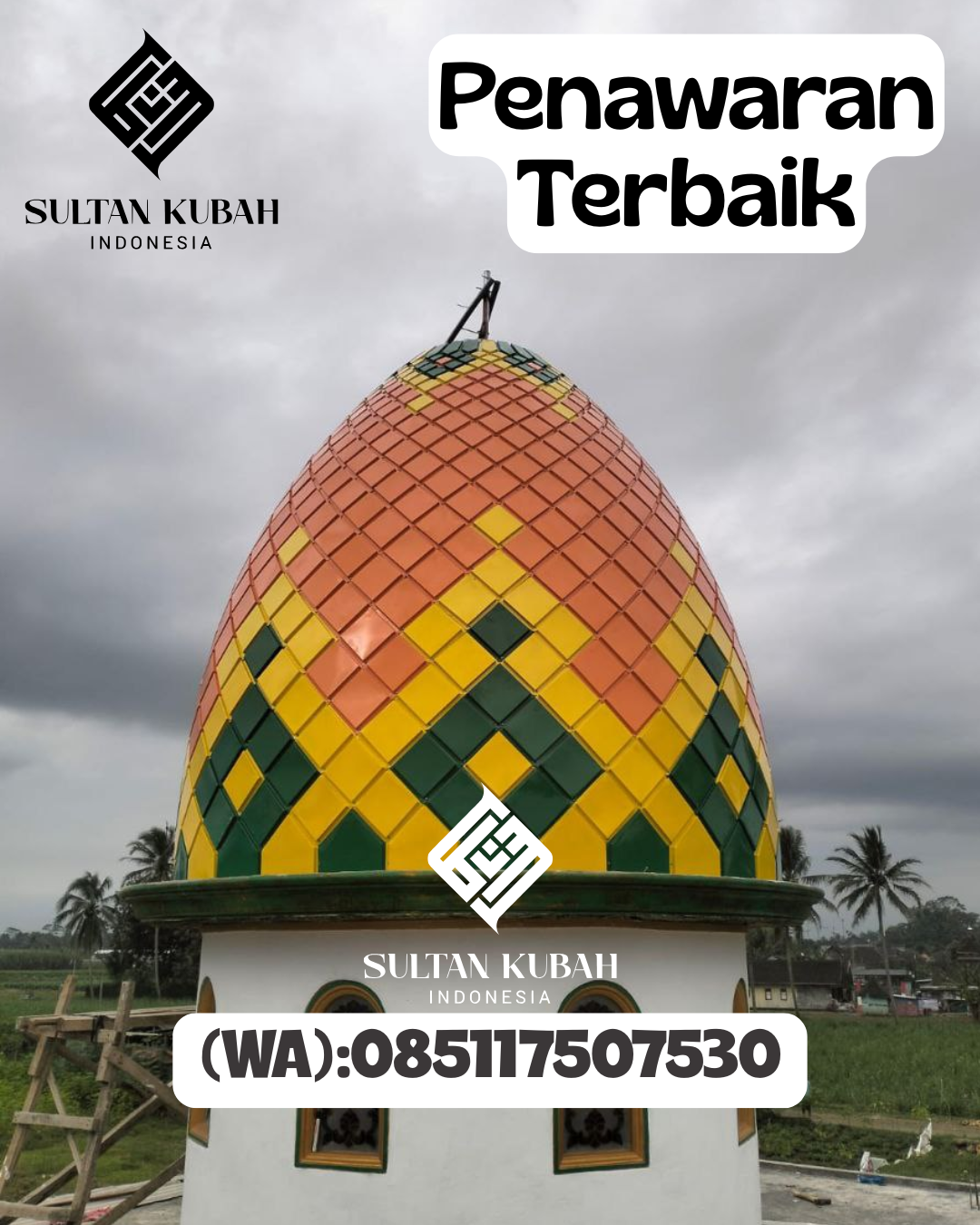 Kubah Masjid Galvalum Anti Bocor Bergaransi 085117507530 Kabupaten Kepulauan Mentawai