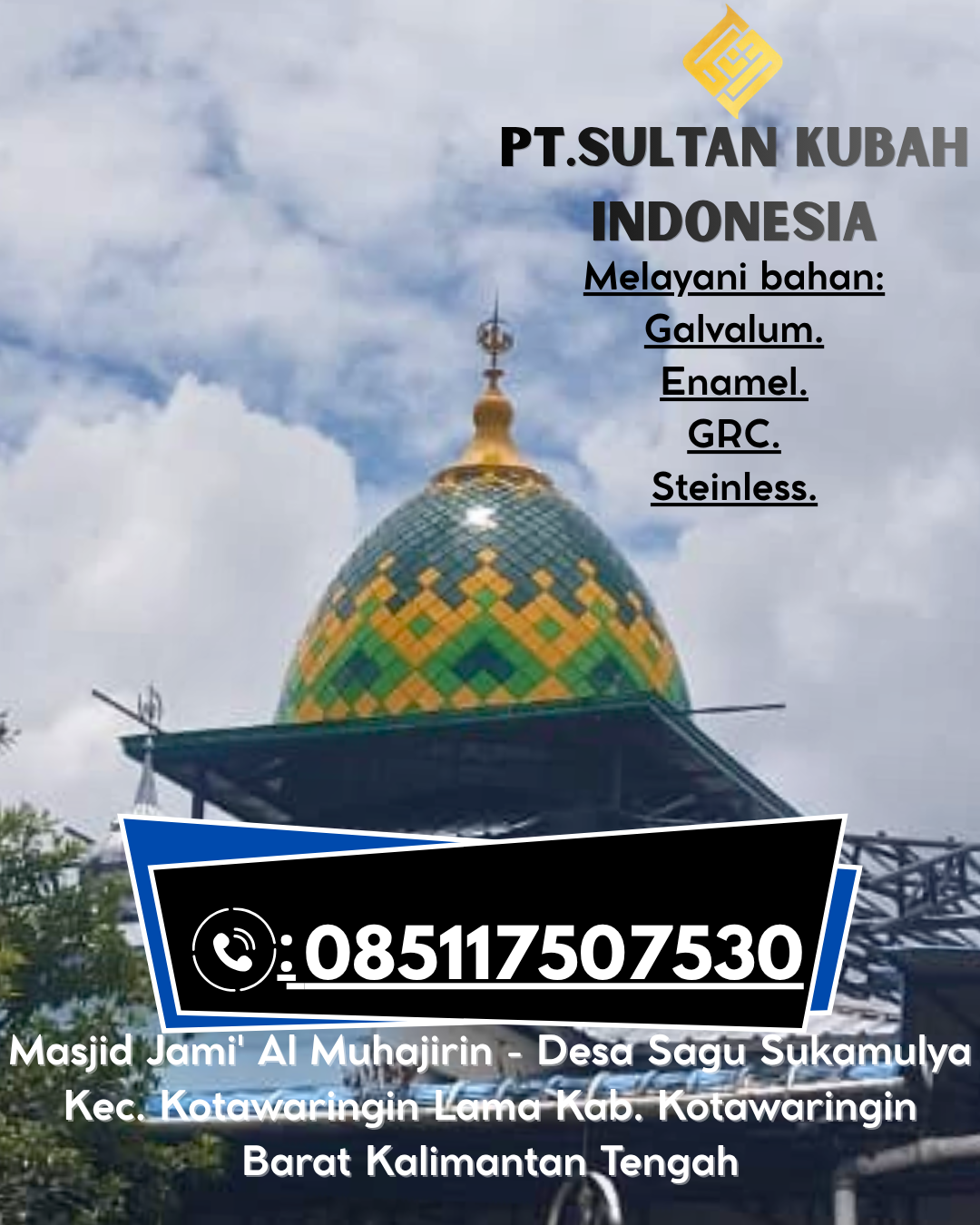 Kubah Masjid Anti Karat Garansi 5 Tahun wa.me/6285117507530 Kelara – Jeneponto