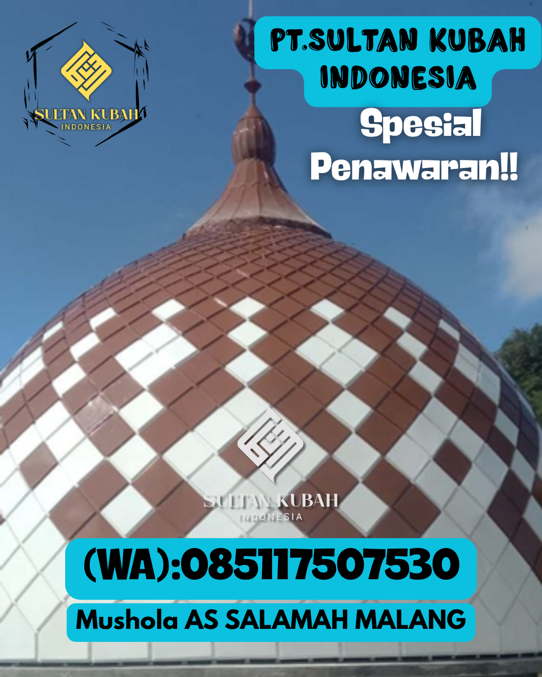 Kubah Masjid Elegan Modern Berkualitas Terjamin 085117507530 Baamang — Kab. Kotawaringin Timur