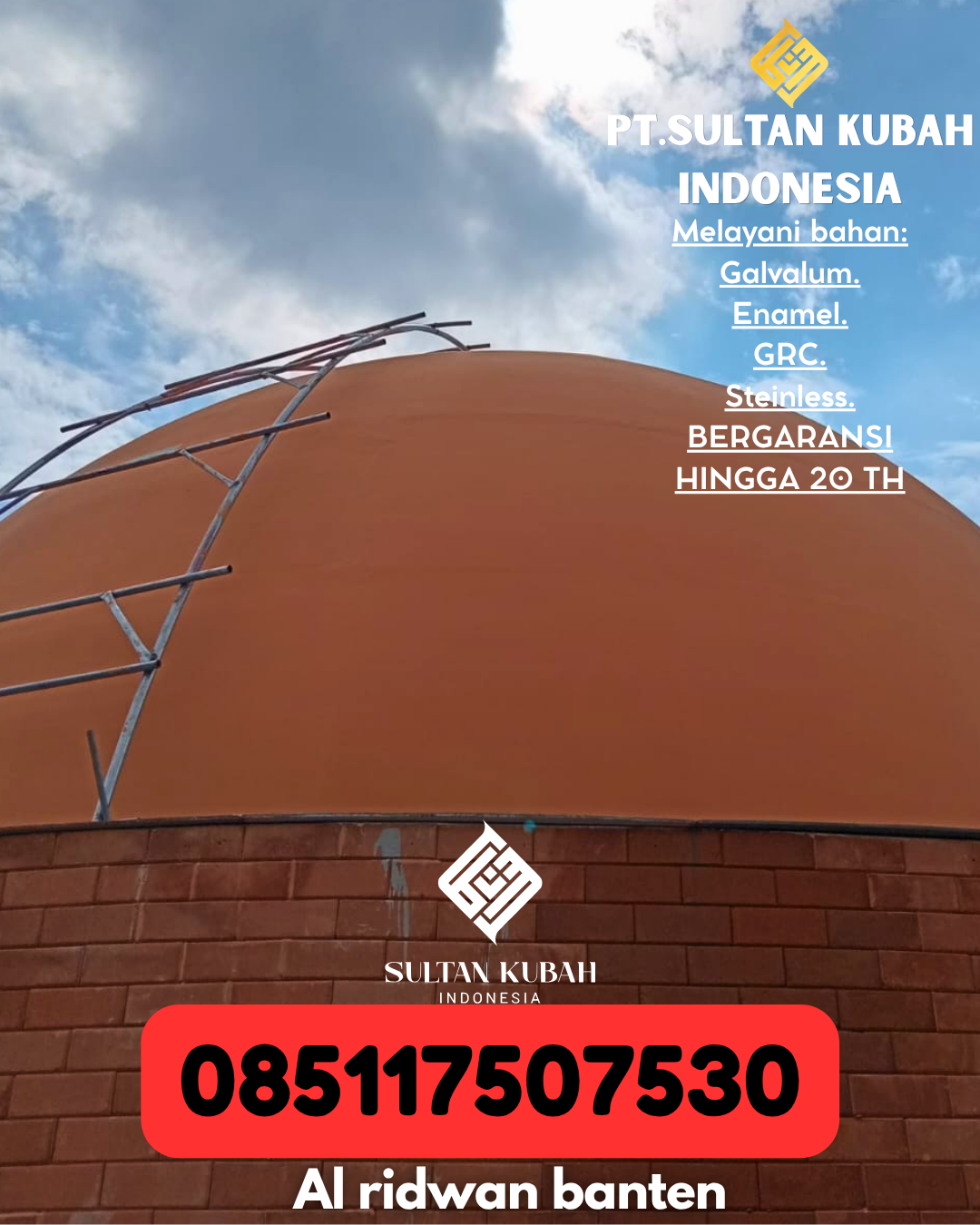 Kubah GRC Masjid Tampilan Elegan Kualitas Terjamin 085117507530 Abuki – Konawe