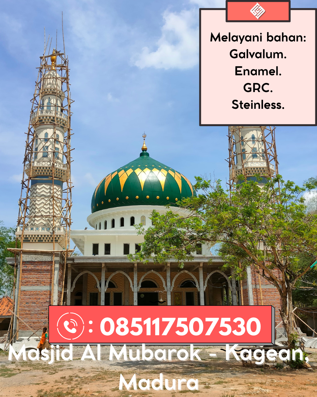 Penjual Kubah Masjid GRC Garansi Resmi dan Kualitas Bagus 085117507530 Pauh – Sarolangun