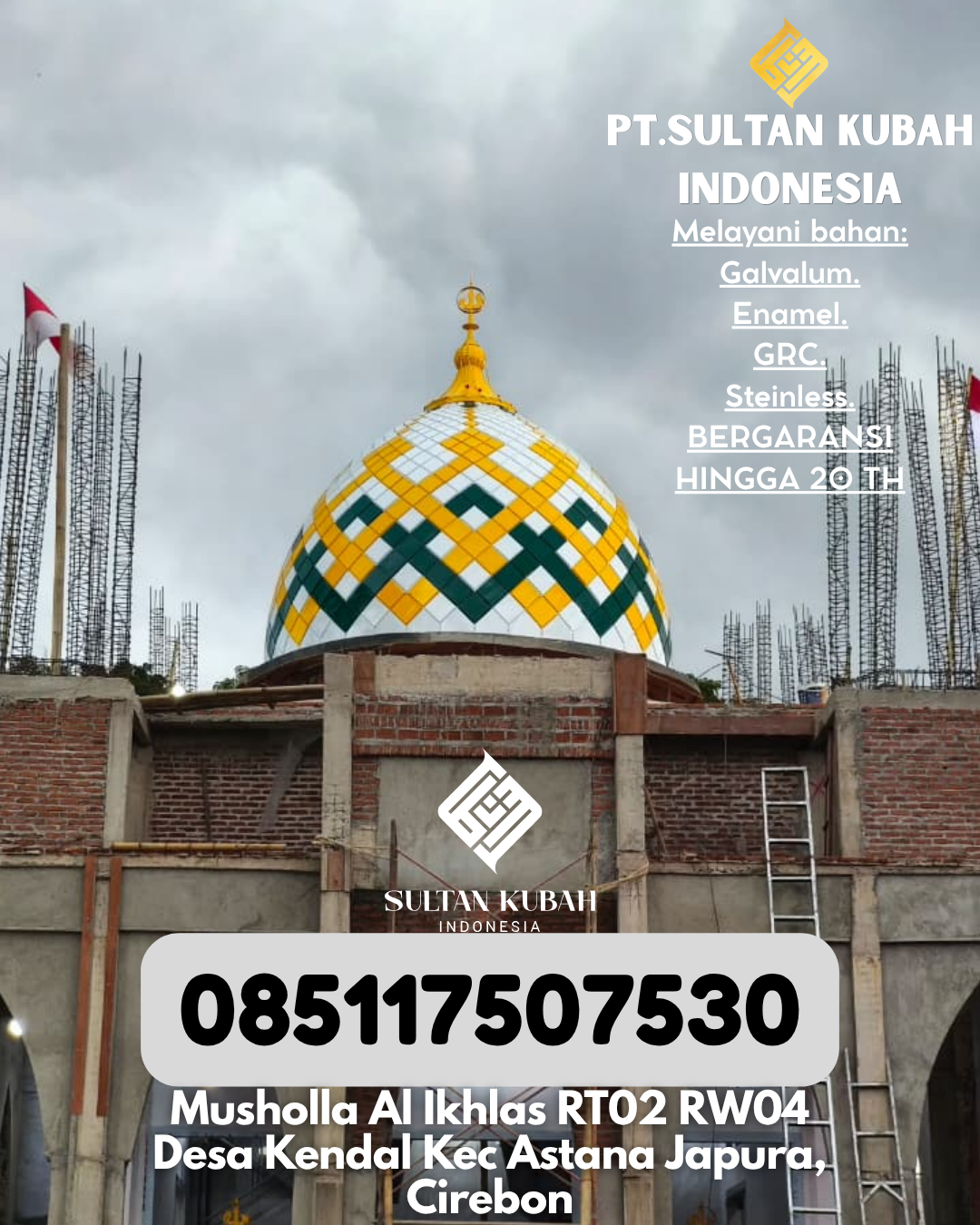 JUAL KUBAH MASJID PREMIUM DI KEC Singkil Timur, KAB Aceh Singkil (WA: 085117507530)