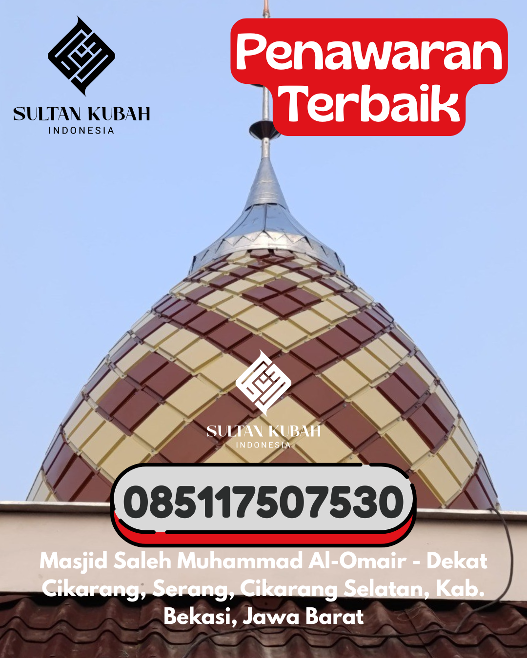 Penjual Kubah Masjid Galvalum Kualitas Ekspor 085117507530 Airpura – Kabupaten Pesisir Selatan