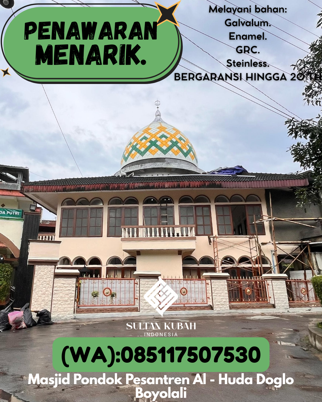 PUSAT KUBAH MASJID GARANSI RESMI DI KEC Wara Timur, KOTA Palopo (WA: 085117507530)