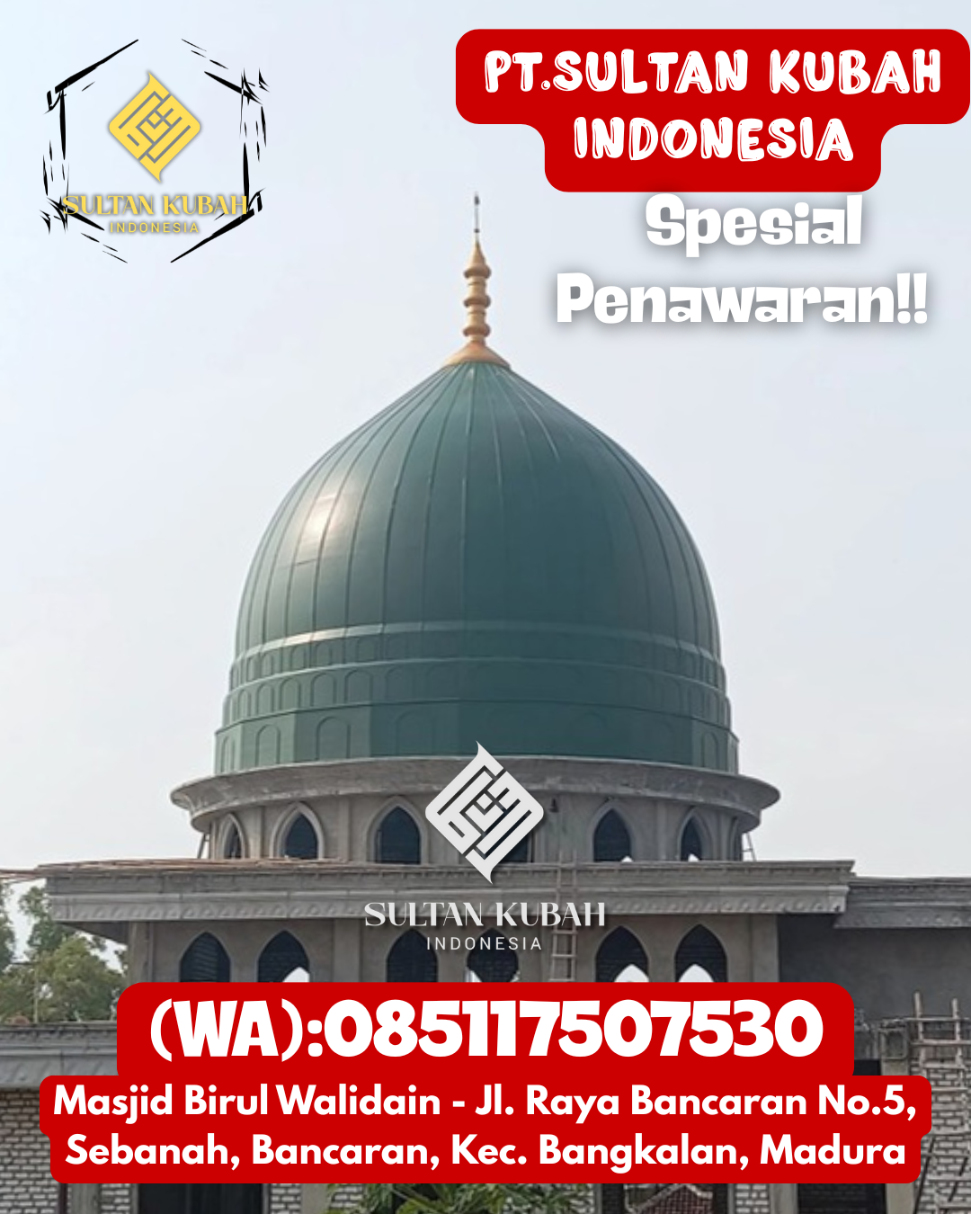 Penjual Kubah Masjid GRC Garansi Resmi dan Kualitas Bagus 085117507530 Tungkal Jaya – Kabupaten Musi Banyuasin