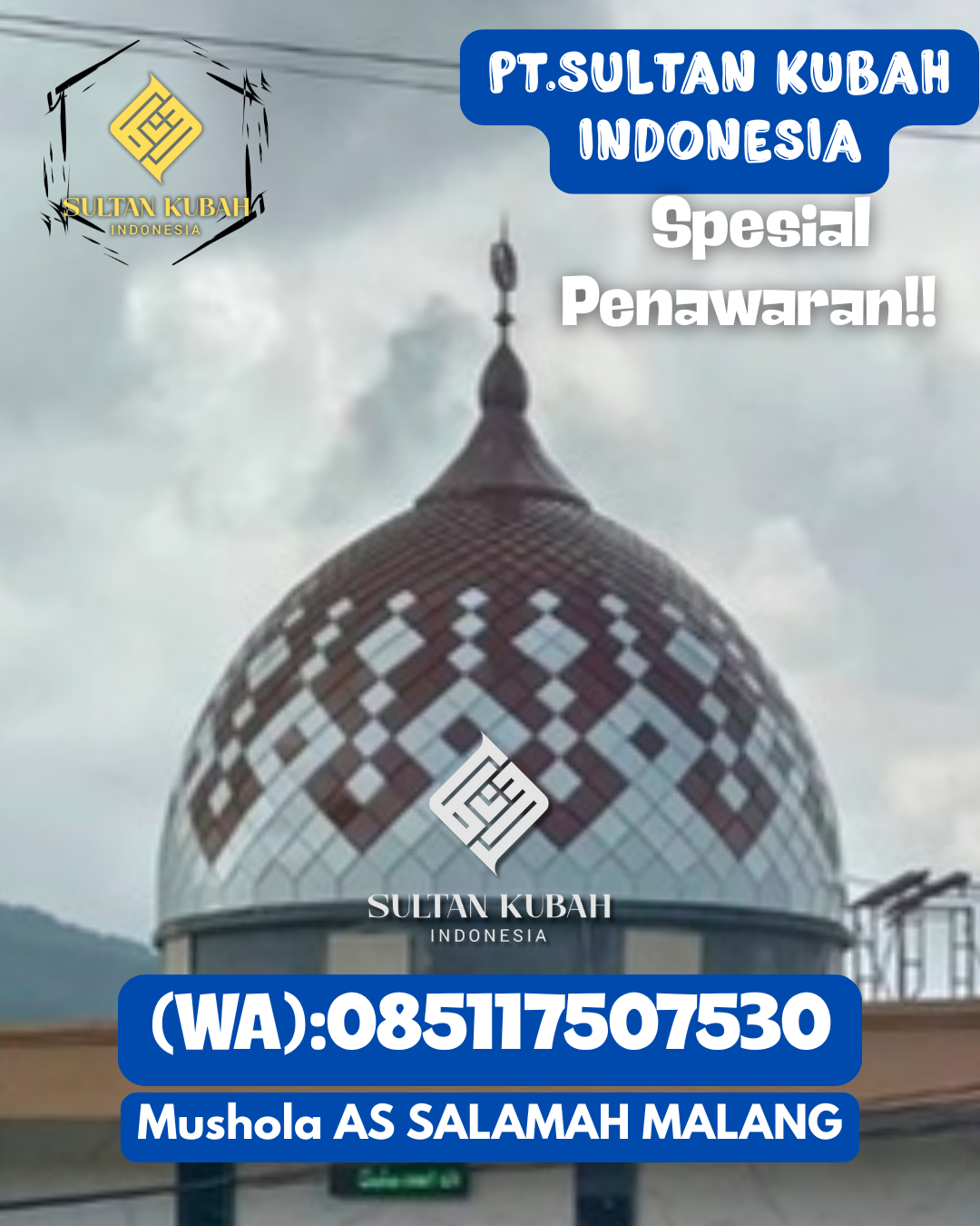 Kubah Masjid Elegan Modern Berkualitas Terjamin 085117507530 Segah — Kab. Berau