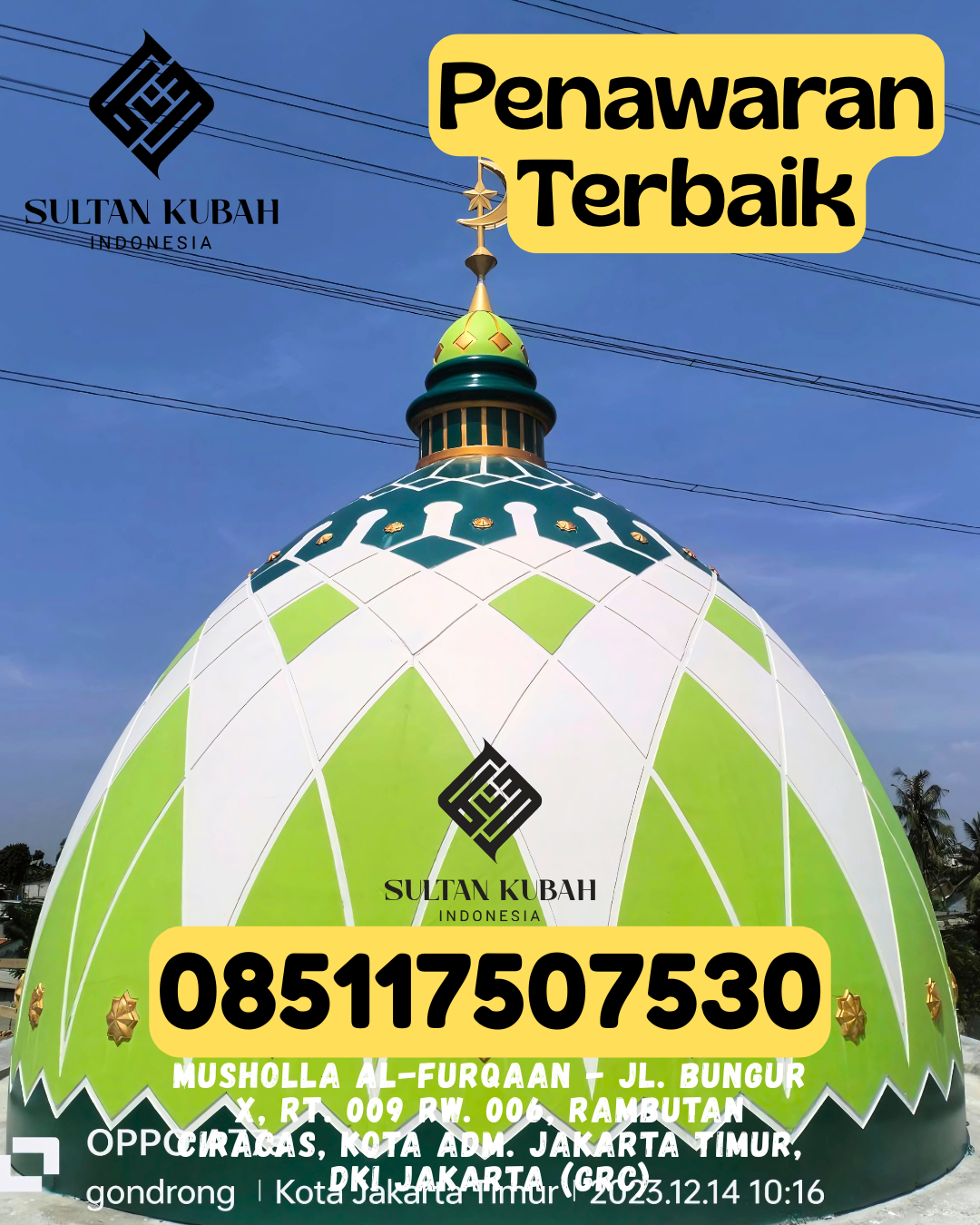 Termurah Kubah Masjid GRC Model Klasik dan Modern Kualitas Terbaik 085117507530 Keumala – Kab Pidie