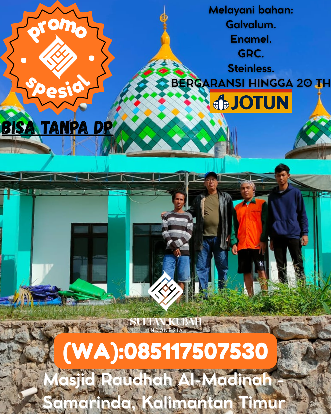 JUAL KUBAH MASJID PREMIUM DI KEC Kuta Alam, KOTA Banda Aceh (WA: 085117507530)