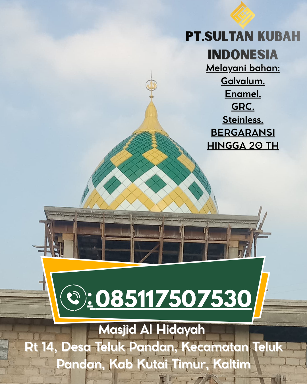 flipbookKubah Masjid Premium Bergaransi 5 Tahun 085117507530 Balik Bukit – Lampung Barat