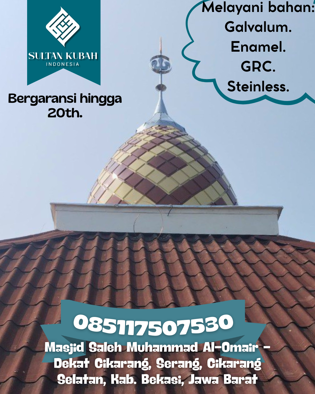 Kubah Masjid Kuat Kokoh dan Awet untuk Penggunaan Jangka Panjang 085117507530 Angkola Sangkunur — Kab. Tapanuli Selatan
