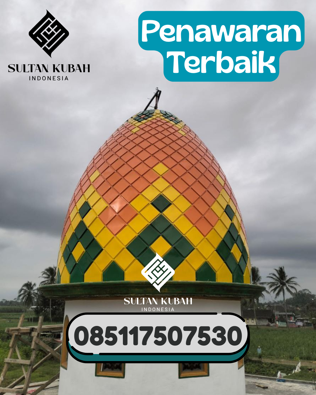 Kubah Masjid Galvalum Kualitas Premium 085117507530 Antapani – Kota Bandung