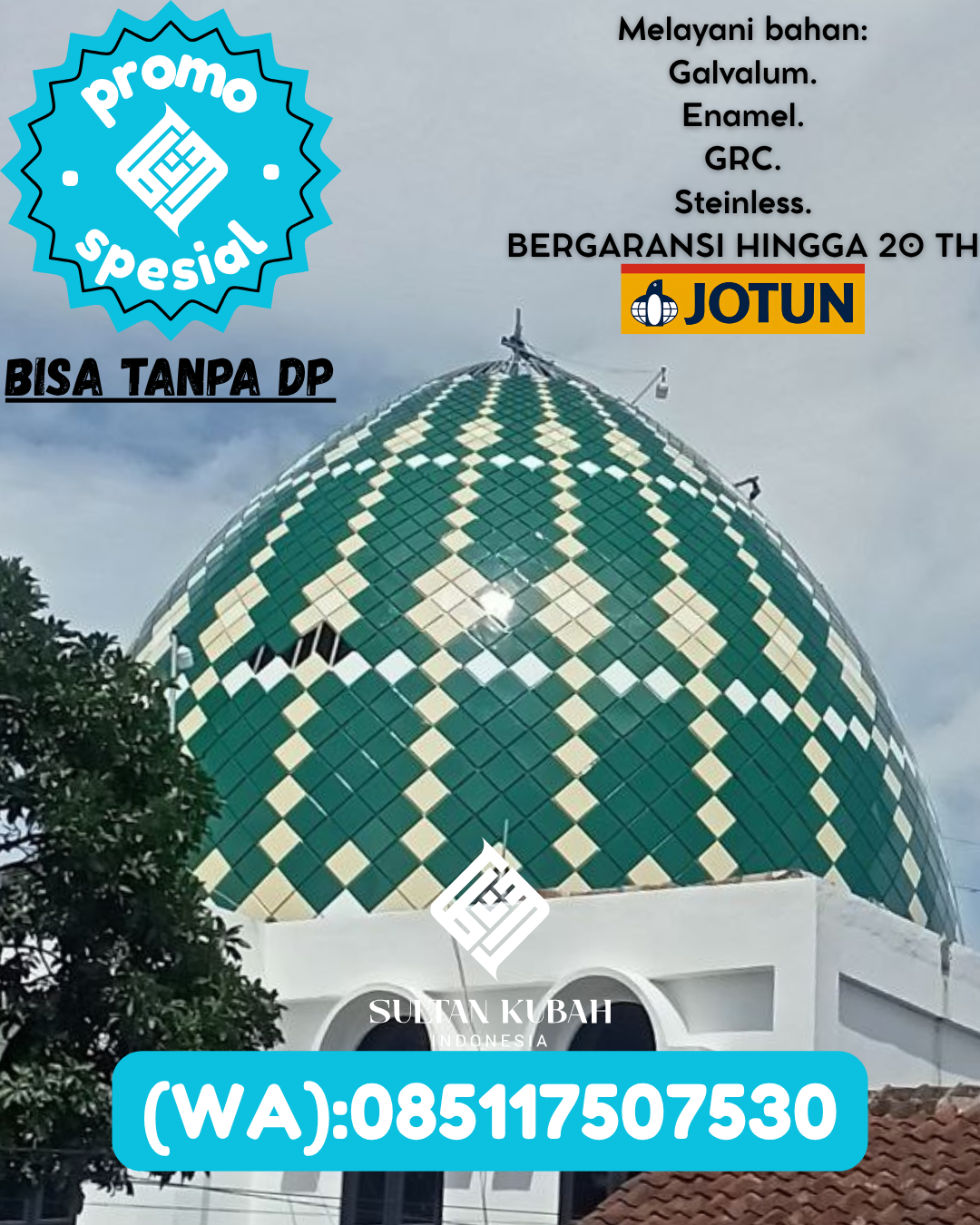 KUBAH MASJID HARGA TERJANGKAU DI KEC Banjarbaru Utara, KOTA Banjarbaru (WA: 085117507530)
