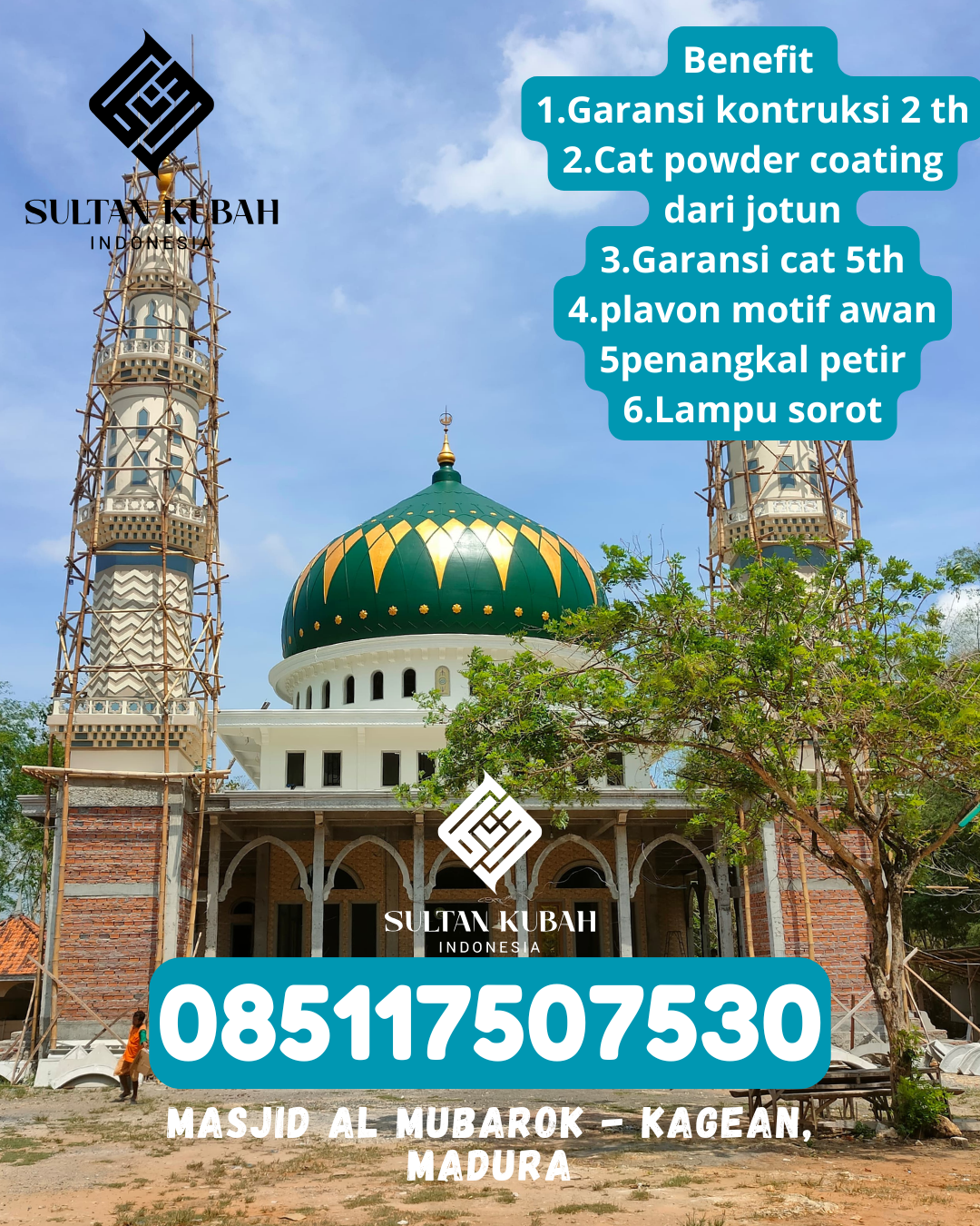 Termurah Kubah Masjid GRC Model Klasik dan Modern Kualitas Terbaik 085117507530 Enrekang – Kabupaten Enrekang