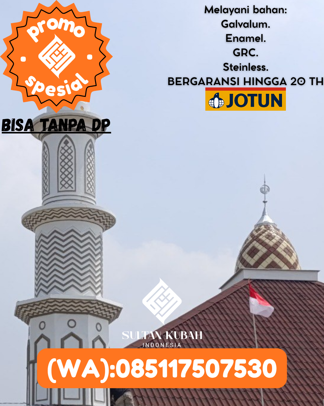 SPESIALIS KUBAH MASJID GARANSI RESMI DI KEC Denpasar Timur, KOTA Denpasar (WA: 085117507530)