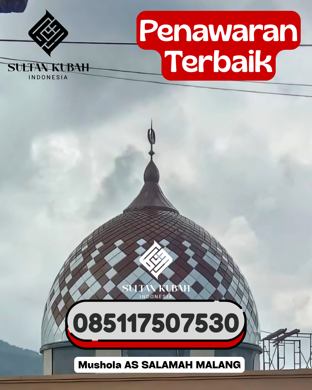 Penjual Kubah Masjid Galvalum Tahan Lama 085117507530 Babakan Ciparay – Kota Bandung