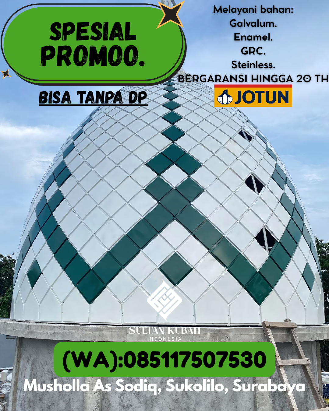 PUSAT KUBAH MASJID BERKUALITAS DI KEC Amuntai Selatan, KAB Hulu Sungai Utara (WA: 085117507530)