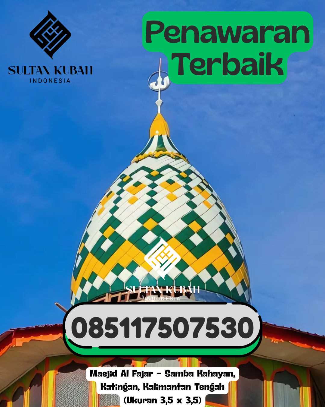 Penjual Kubah Masjid Galvalum Ringan & Berkualitas 085117507530 Luak – Kabupaten Lima Puluh Kota