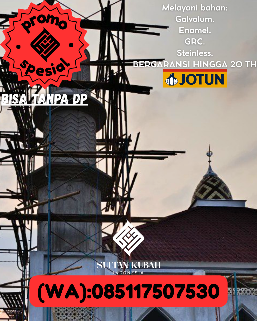PABRIK KUBAH MASJID MODERN DI KEC Mengwi, KAB Badung (WA: 085117507530)