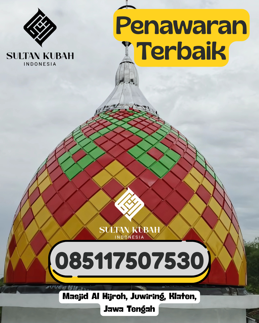 Penjual Kubah Masjid Galvalum Tahan Lama 085117507530 Gunuang Omeh – Kabupaten Lima Puluh Kota