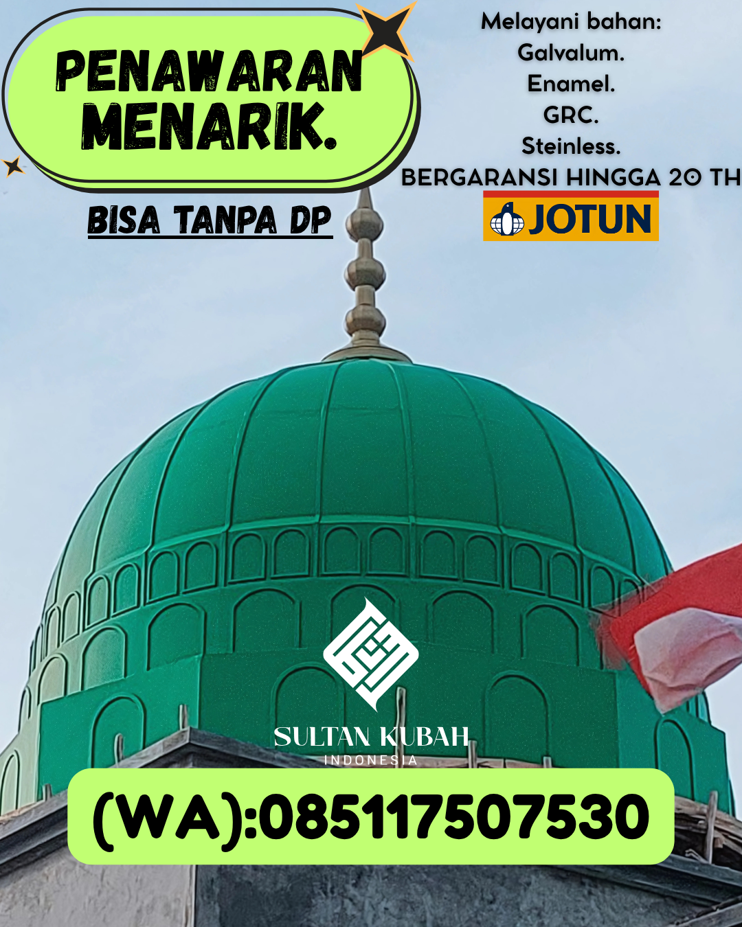 KUBAH MASJID HARGA TERJANGKAU DI KEC Gerung, KAB Lombok Barat (WA: 085117507530)