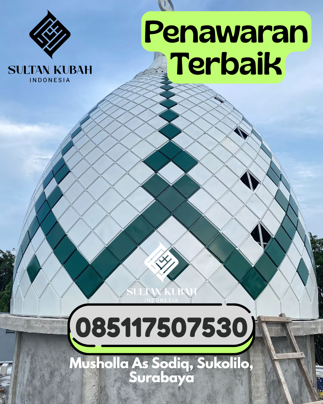 Penjual Kubah Masjid Galvalum Tahan Lama 085117507530 Ndona Timur – Kabupaten Ende