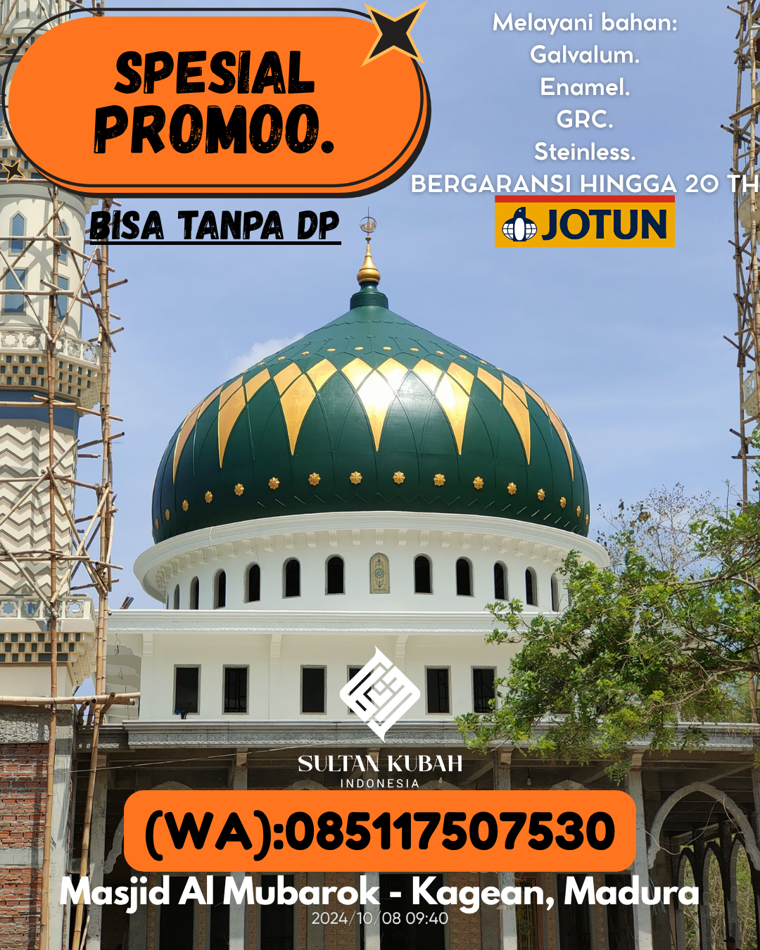 KUBAH MASJID EKSKLUSIF DI KEC Obi, KAB Halmahera Selatan (WA: 085117507530)
