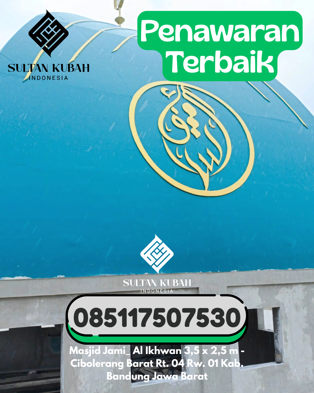 Penjual Kubah Masjid GRC Garansi Resmi dan Kualitas Bagus 085117507530 Kertasari – Kab. Bandung