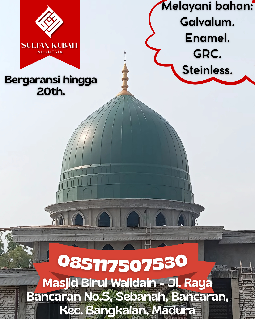 Penjual Kubah GRC Masjid Konsultasi Desain Kualitas dan Garansi 085117507530 Tanjung Redeb — Kab. Berau